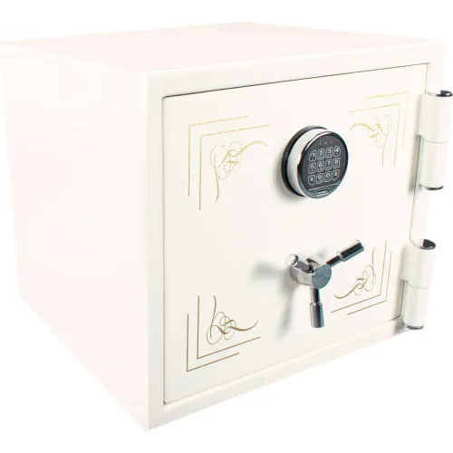 Barska® Keypad Fireproof Jewelry Safe 1.91 Cubic Feet, 18-9/10"W x 21-3/7"D x 19-4/7"H - White