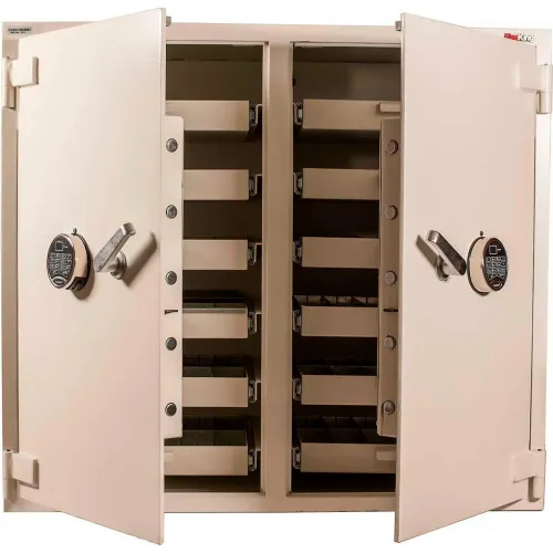 Cennox Pharmacy Safe B3641WD2-FK1 41"W x 21-3/4"D x 36-1/2"H Electronic Lock 7.92 Cu. Ft. White