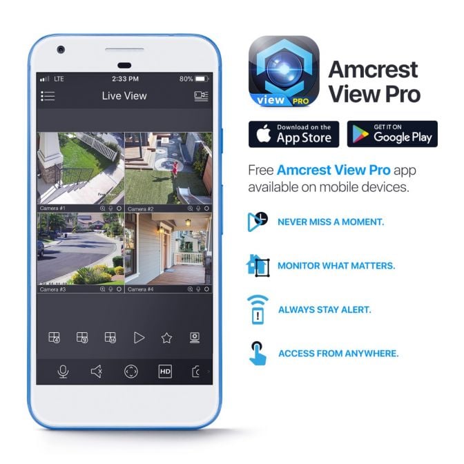 Amcrest 4MP Outdoor PTZ POE+ IP Camera PTZ Optical 25x IP4M-1093EW-AI