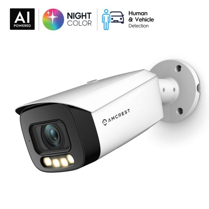 Amcrest Night Color AI Bullet Camera