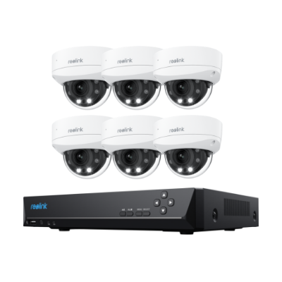 Smart 4K 8MP IK10 PoE Dome Camera System with 5× Optical Zoom
