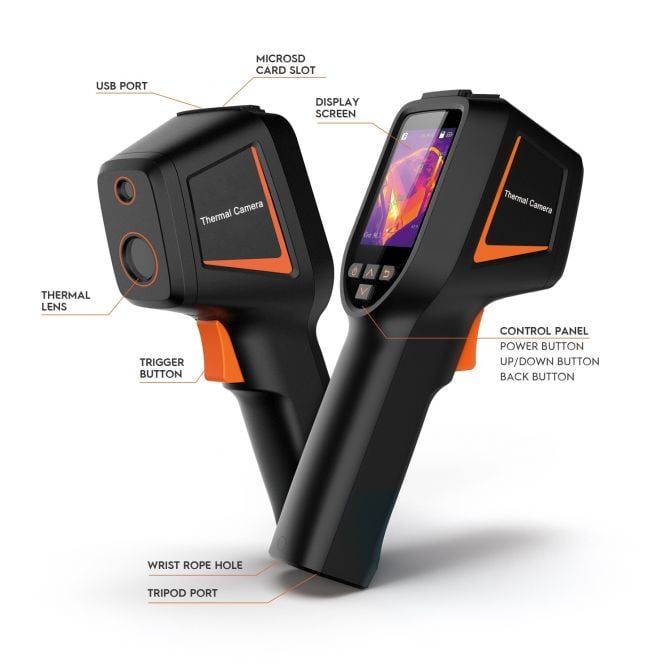 Amcrest Infrared Thermal Imager, Handheld Thermometer TPC-HT2201-TB3