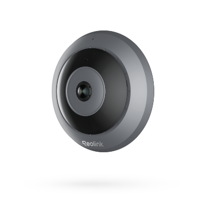 6MP 360° Panoramic Indoor Fisheye Camera with Built-in Siren &amp; Two-Way Audi