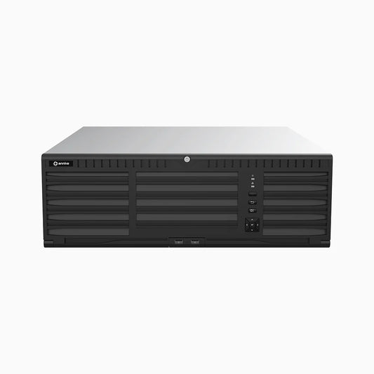 ANNKE 4K 128-Channel Non-PoE NVR Recorder, 32MP Resolution, 16 Hard Drive Bays, 576Mbps, 3U, 4 x NIC, Up to 160 TB Storage