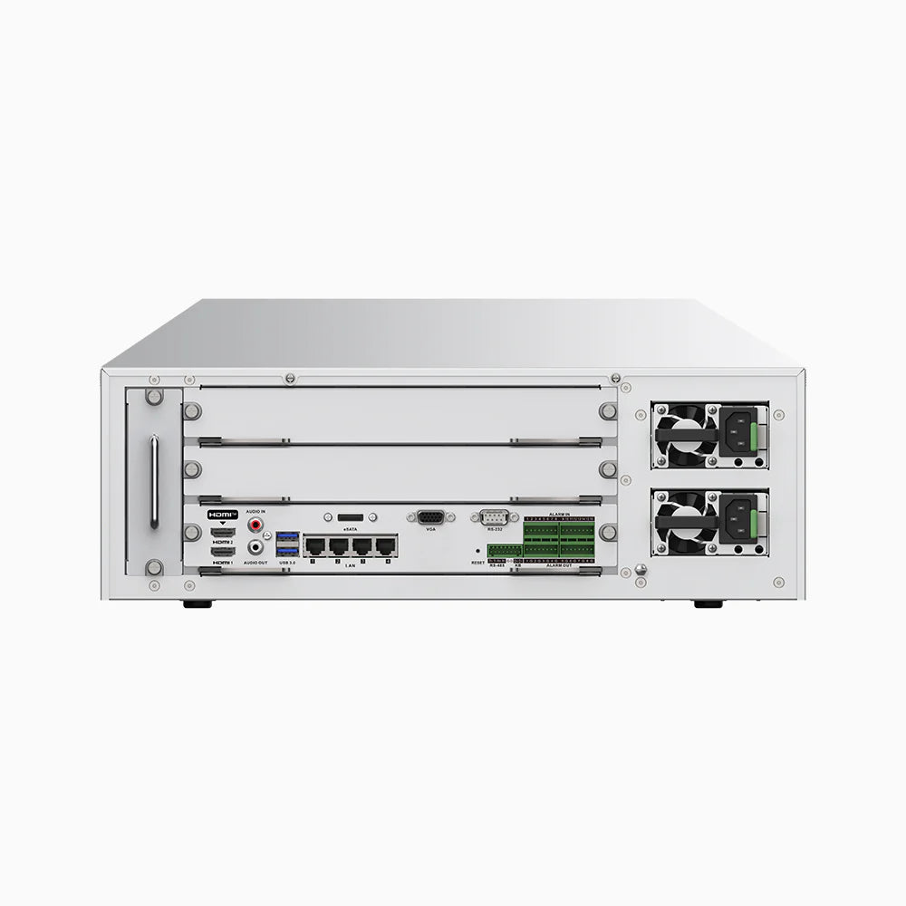 ANNKE 4K 256-Channel Non-PoE NVR Recorder, 32MP Resolution, 16 Hard Drive Bays, 768Mbps, 3U, 4 x NIC, Up to 160 TB Storage