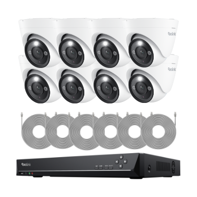 Reolink 4K Smart PoE Camera System with Color Night Vision & 3X Optical Zoom