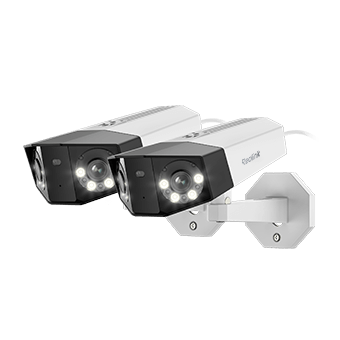 Smart 4K UHD PoE Dual-Lens Camera with Spotlight Night Vision