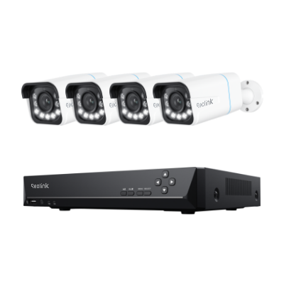 Smart 4K PoE Camera System with 5X Optical Zoom & Spotlights
