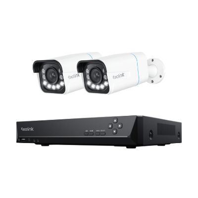 Smart 4K PoE Camera System with 5X Optical Zoom & Spotlights