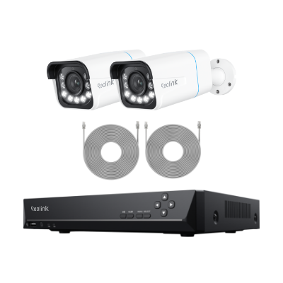 Smart 4K PoE Camera System with 5X Optical Zoom & Spotlights