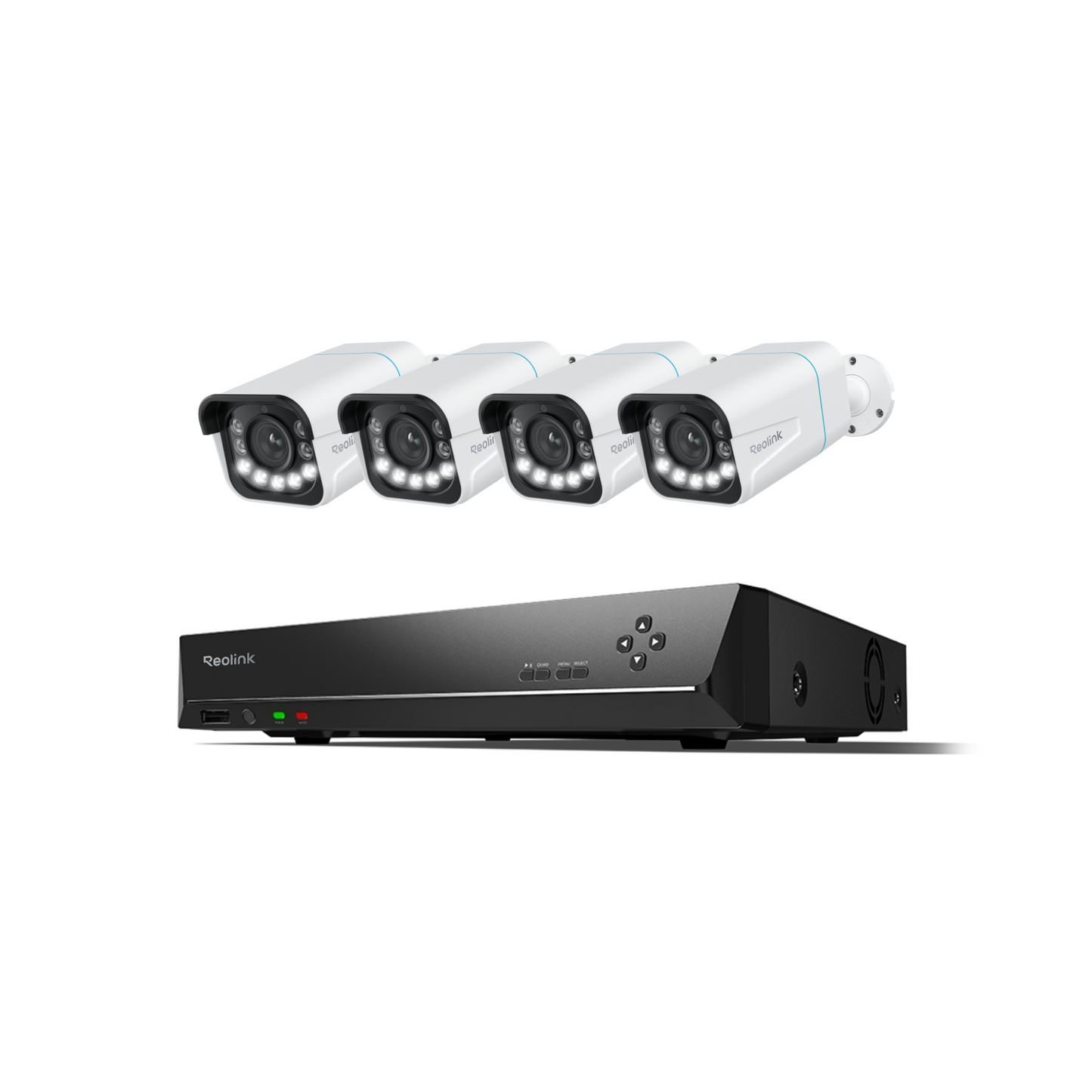 Smart 4K PoE Camera System with 5X Optical Zoom & Spotlights