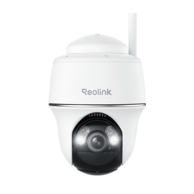 4K 8MP Wireless Pan &amp; Tilt Standalone Solar/Battery Camera with Spotlights