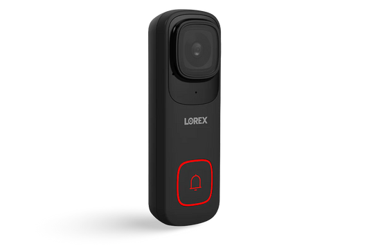 Lorex 4K wired Wi‑Fi video doorbell with 32GB and cloud support