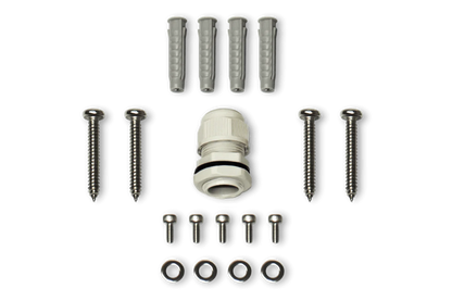 Outdoor Square Junction Box for 3 Screw Base Cameras (Metal)