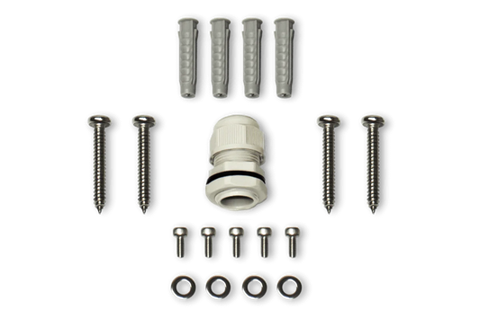 Outdoor Square Junction Box for 3 Screw Base Cameras (Metal)