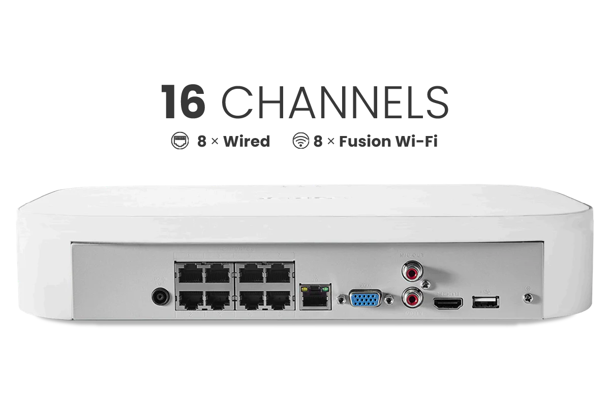 A Series Lorex Elite Series 4K 32 Camera Capable 8TB Wired NVR System with A14 IP Bullet Cameras