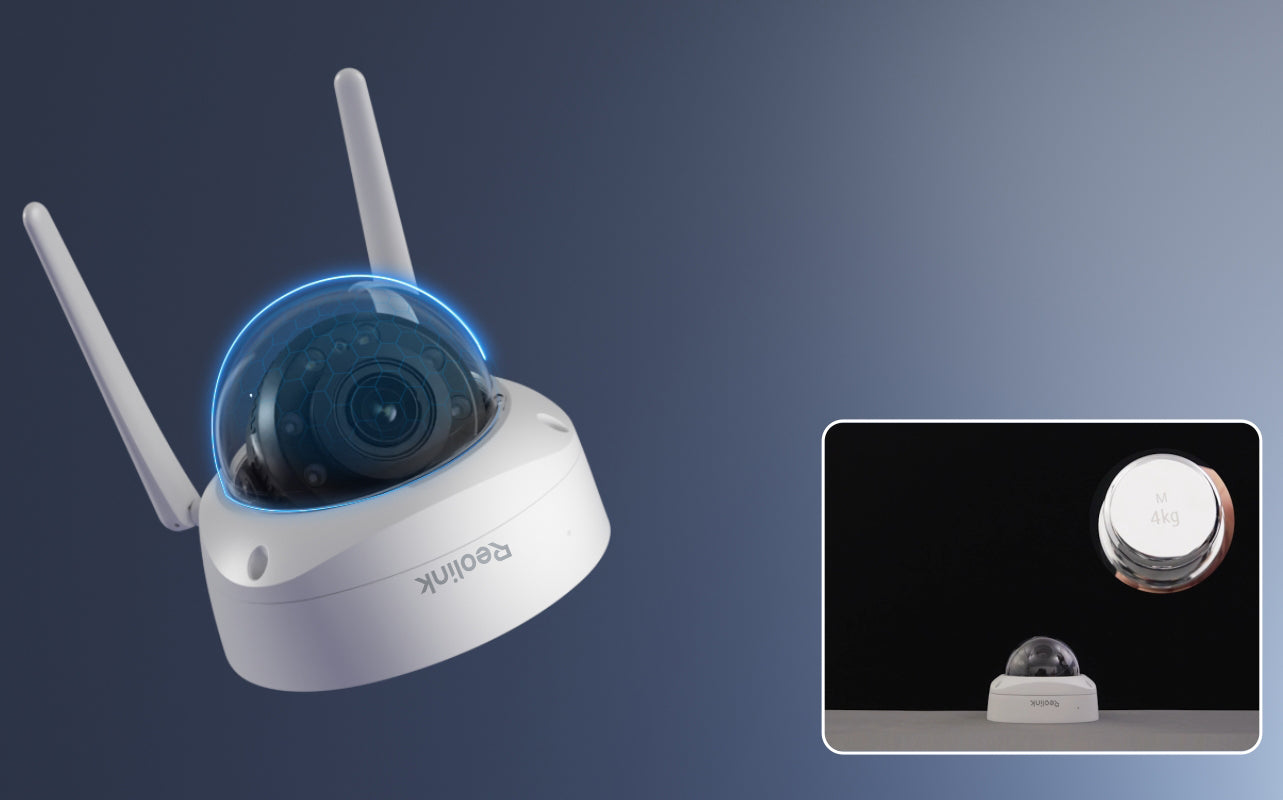 4K IK10 Vandal-Proof Wi-Fi 6 Security Camera with 5X Optical Zoom