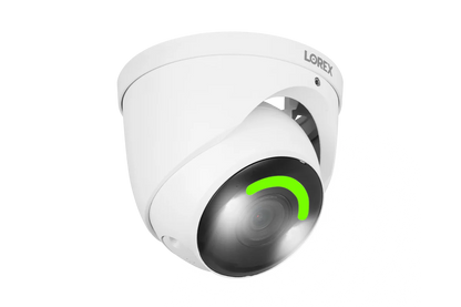 H Series Lorex Fusion Series 4K 16 Camera Capable (Wired or Fusion Wi-Fi) 4TB Wired NVR System with H16 IP Dome Cameras