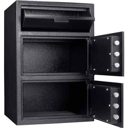 Barska AX13312 Two Lock Keypad Depository Safe - 20"W x 20"D x 30"H, 1.6/2 Cubic Ft.