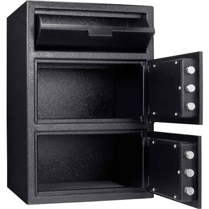 Barska AX13312 Two Lock Keypad Depository Safe - 20"W x 20"D x 30"H, 1.6/2 Cubic Ft.