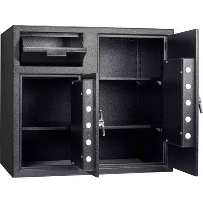 Barska AX13316 Two Lock Keypad Depository Safe - 21"W x 30-3/4"D x 27-1/4"H, 2.58/4.68 Cubic Ft.