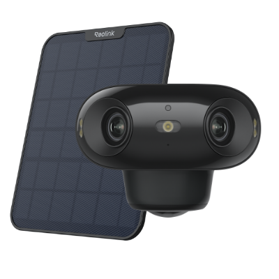 Smart 4K ColorX Dual-Lens Solar/Battery Camera with 180° Panorama