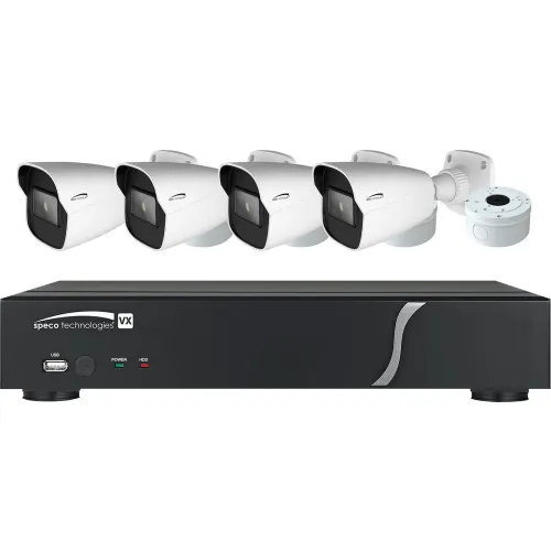Speco ZIPT4D1 4-Channel HD-TVI DVR and 4 Bullet Camera Kit, 1TB