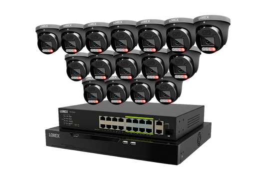 Lorex Connect X Series 4K 32-Channel Wired NVR System with X5 Turret Security Cameras - 8TB