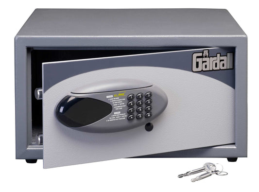 Open Gardall GH5-G-E safe showing interior storage space for valuables