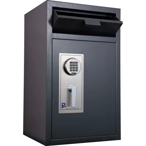 Protex Front Loading Depository Safe With Electronic Lock HD-9150D 19-3/4" x 17-5/8" x 32-5/8" Gray