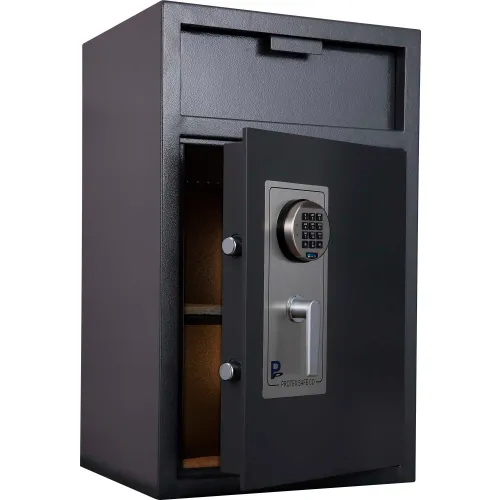 Protex Front Loading Depository Safe With Electronic Lock HD-9150D 19-3/4" x 17-5/8" x 32-5/8" Gray