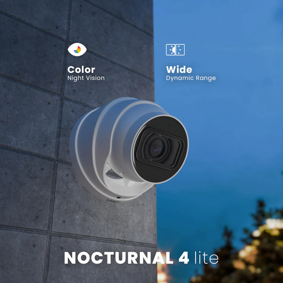 Nocturnal Series Lorex Elite Series 16-Channel (4TB) 4K IP System with Nocturnal N4 Lite Turret Cameras