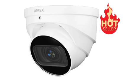 Nocturnal Series Lorex N4 Lite - 24 camera 4K (8MP) IP ePOE Wired Turret Security Camera, Motorized Varifocal Lens, Real-Time 30 FPS Recording, 4X Optical Zoom, Advanced Analytics (Copy) (Copy)