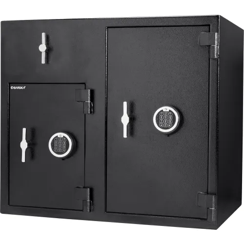 Barska® Large Rotary Depository Safe, Two Lock Keypad, 21"W x 30-3/4"D x 27-1/4"H, Black