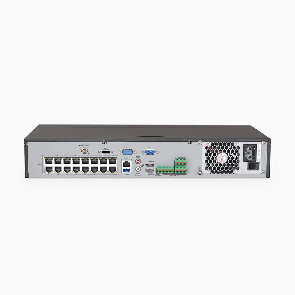ANNKE H800 - 4K 32 Channel PoE Security System with 14 Bullet & 18 Turret Cameras, Human & Vehicle Detection, Color & IR Night Vision, Built-in Mic, RTSP Supported, 16-Port PoE Switch Included