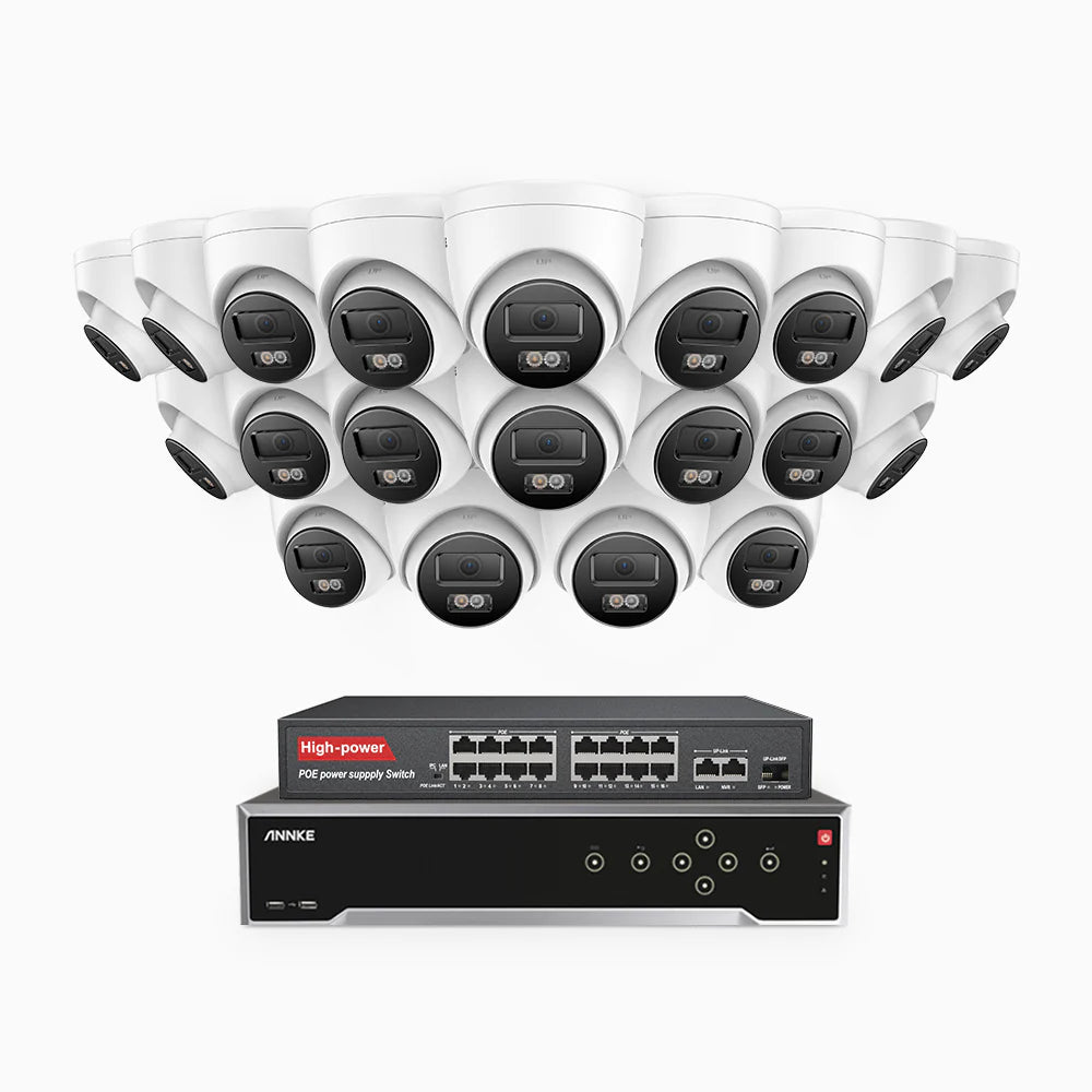 ANNKE H1200 - 4K 12MP 32 Channel 20 Cameras PoE Security System