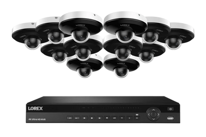 Lorex Pro PTZ Series Lorex Elite Series NVR with P2 (4MP) IP Mini PTZ Cameras - 4K 16-Channel 4TB Wired System