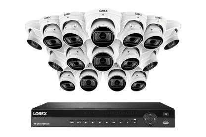 Nocturnal Series Lorex Elite Series 16-Channel (4TB) 4K IP System with Nocturnal N4 Lite Turret Cameras