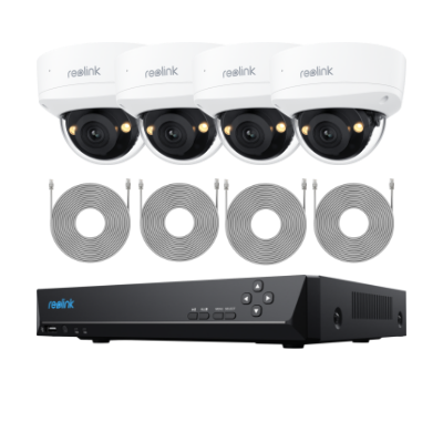 Reolink Smart 4K 8MP IK10 PoE Surveillance System with Smart Detection