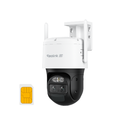 4G LTE Dual-Lens Battery Security Camera with Auto-Zoom Tracking