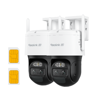 4G LTE Dual-Lens Battery Security Camera with Auto-Zoom Tracking