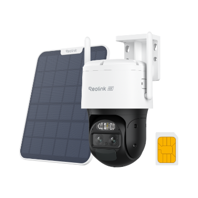 4G LTE Dual-Lens Battery Security Camera with Auto-Zoom Tracking