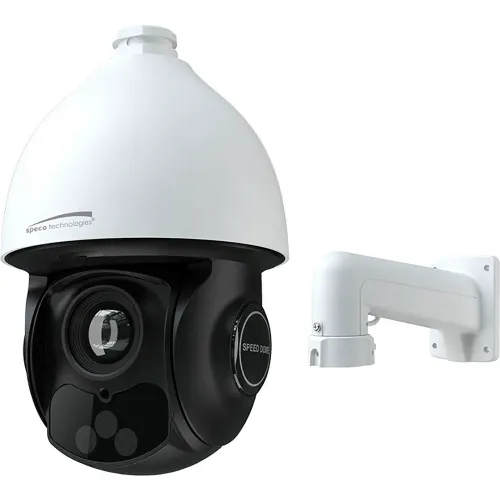 Speco® 4MP 25X PTZ IP Camera with Wall Mount, 4.8-120mm 25x Optical Zoom Lens, White Housing