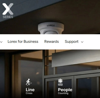 Lorex Series X3 4K Motorized Varifocal PoE Bullet / Turret Camera with Active Deterrence