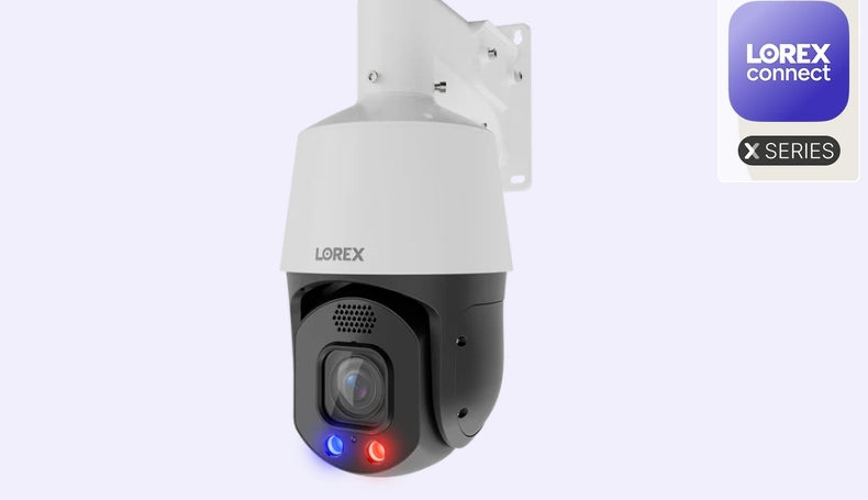 Lorex Connect X Series 4K PTZ PoE Camera with 30× Optical Zoom