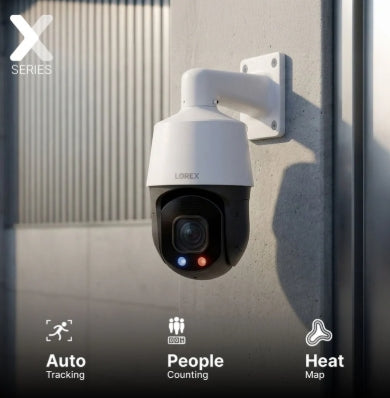 Lorex Connect X Series 4K PTZ PoE Camera with 30× Optical Zoom