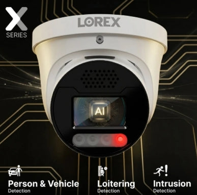 Lorex Connect X Series 4K 16-Channel Wired NVR System with X5 Turret Security Cameras - 4TB