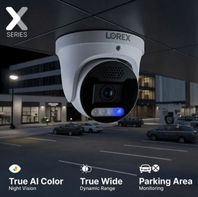 Lorex Connect X Series 4K 16-Channel Wired NVR System with X5 Turret Security Cameras - 4TB