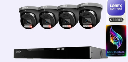 Lorex Connect X Series 4K 16-Channel Wired NVR System with X5 Turret Security Cameras - 4TB