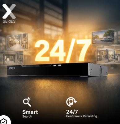 Lorex Connect X Series 4K 16-Channel Wired NVR System with X5 Turret Security Cameras - 4TB